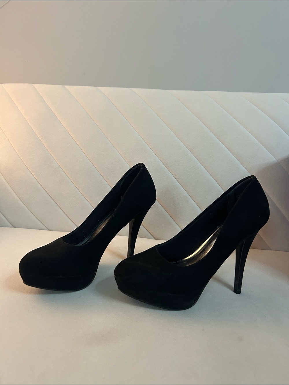 Steve Madden Stecy Black Platform Heels Size 9